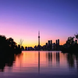 Toronto sunset wall art
