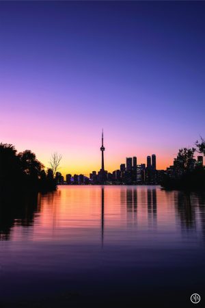 Toronto sunset wall art