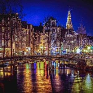 Wall Art - Amsterdam at Night