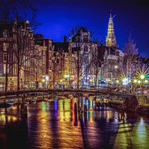 Wall Art - Amsterdam at Night