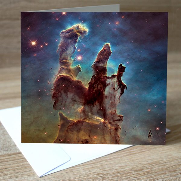 Space Art Greeting Card - Pillars of Creation