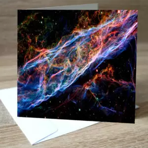 Space Art Greeting Card - Veil Nebula