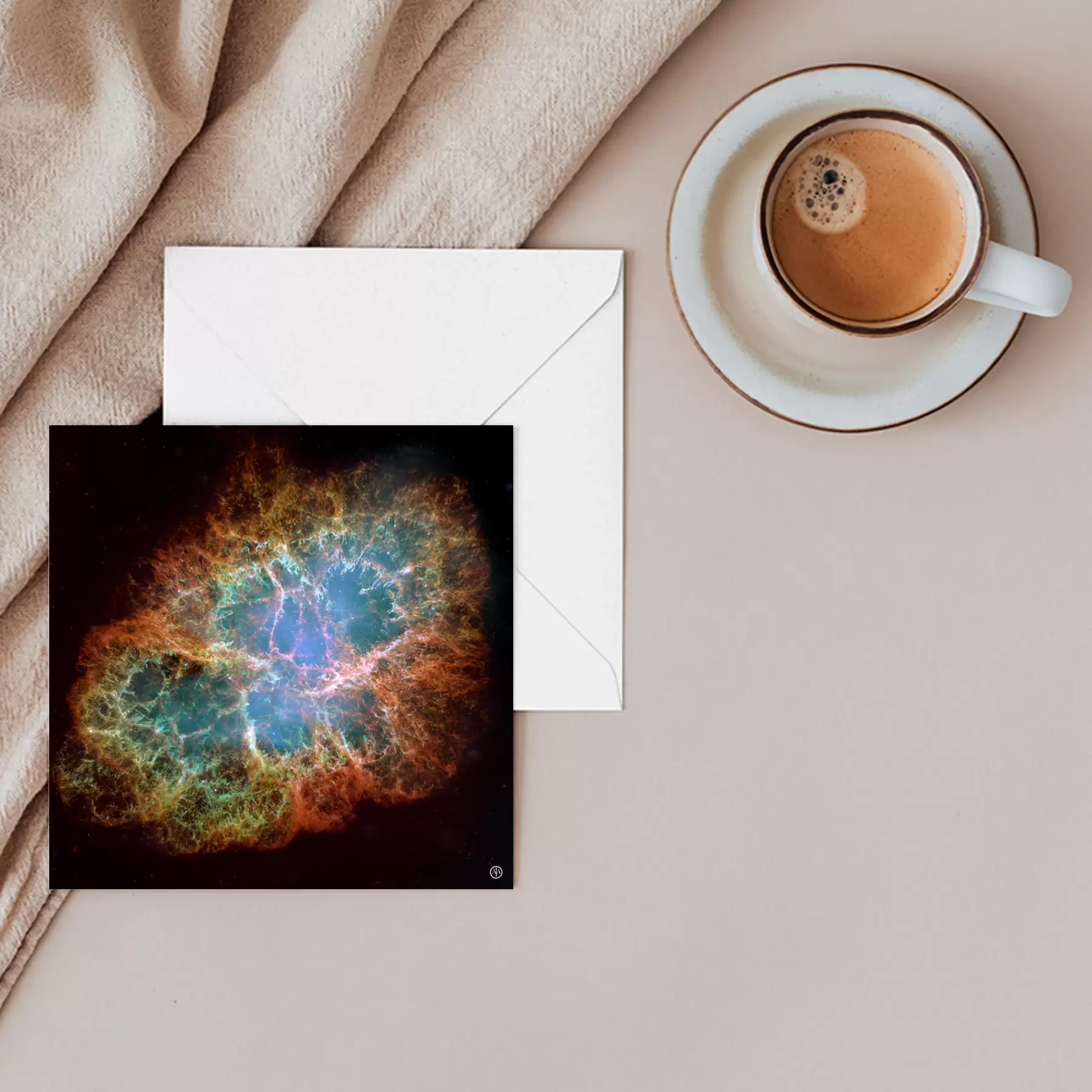Space Art Greeting Card - The Crab 2 Space Art Greeting Card - The Crab - Image 2