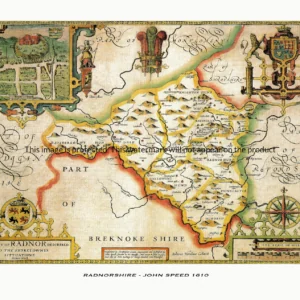 Old map of Radnor