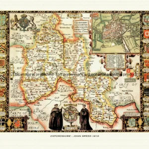 Old map of Oxfordshire by John Speed