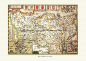 Old map of Kent by John Speed - 1610