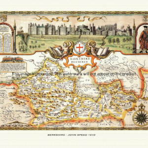 Old map of Berkshire by John Speed - 1610