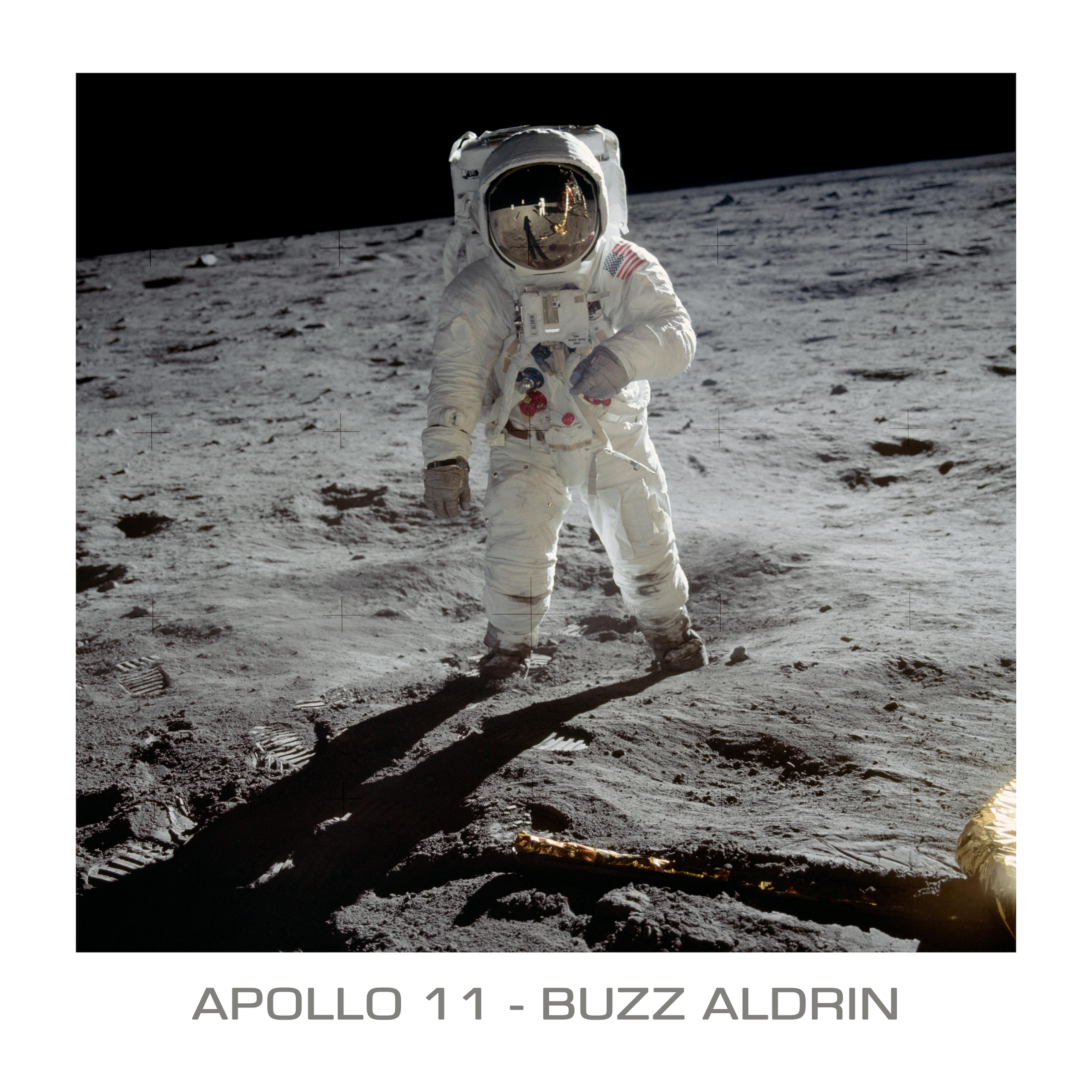 Apollo 11 Mission – Buzz Aldrin on the Moon – A2 / A3 print – Iconic image 1 Apollo 11 Mission – Buzz Aldrin on the Moon – A2 / A3 print – Iconic image