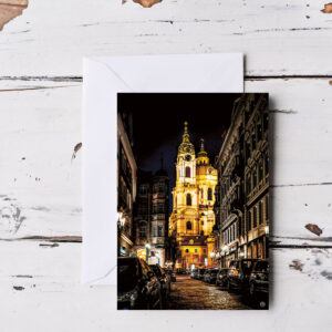 City Night Lights Greeting Cards